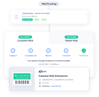 Mail tracking  and delivery  verification.