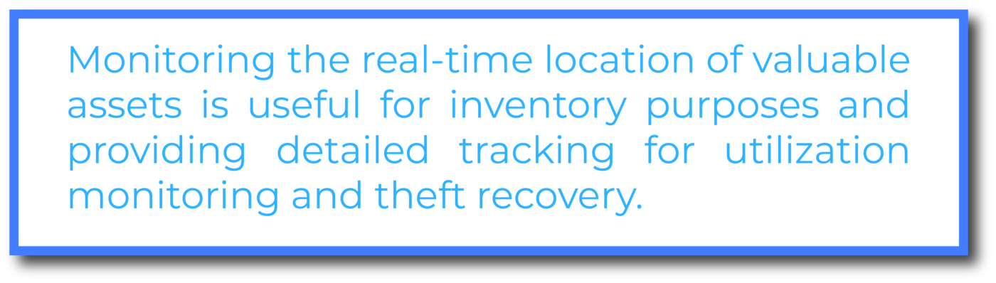 Monitoring the real-time location of valuable assets