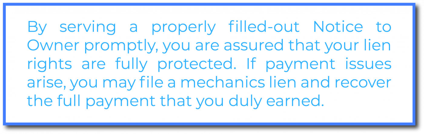 Protecting lien rights with a Washington Notice to Owner