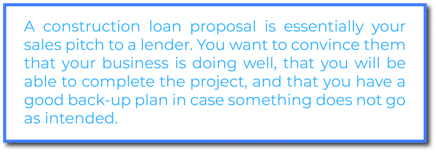 construction loan proposal