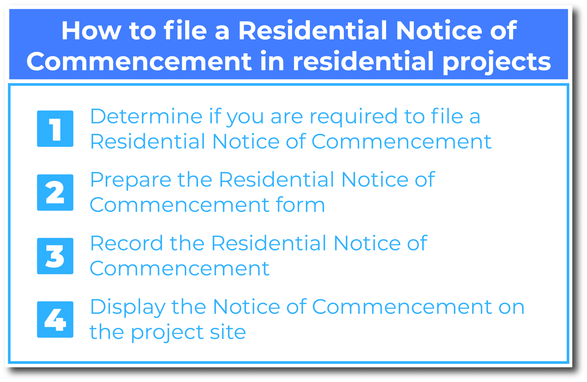 How to file a Residential Notice of Commencement in residential projects (1)