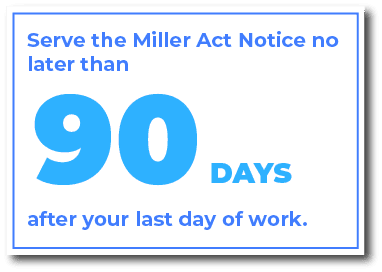 When do you serve a Miller Act Notice in Idaho
