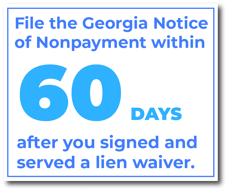 Georgia Affidavit of Nonpayment